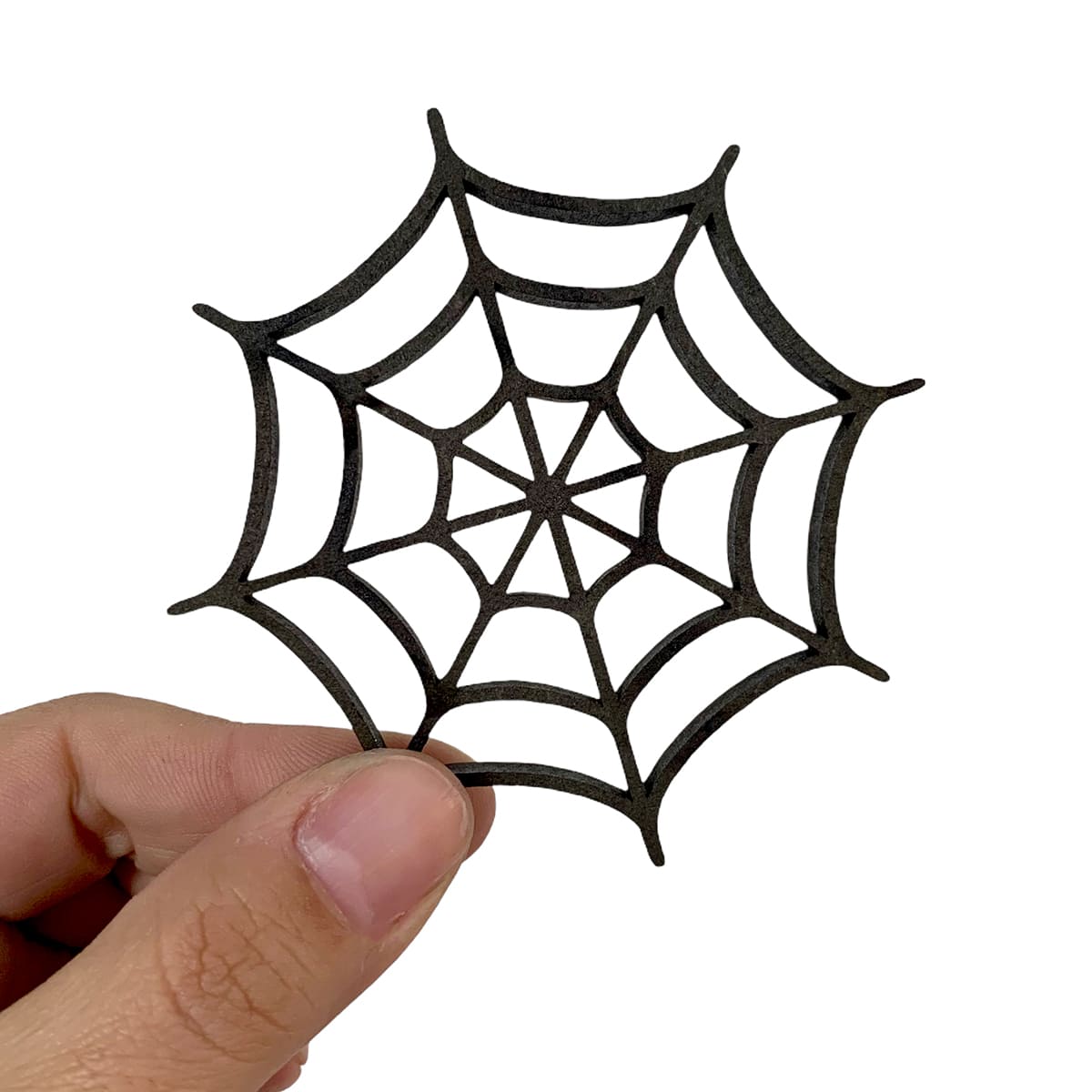 Mini Teia de Aranha Decoração de Halloween em MDF