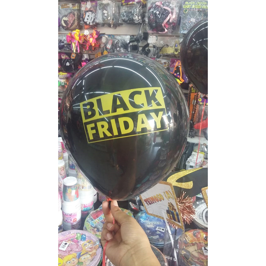 Balão Black Friday - 20 Unidades