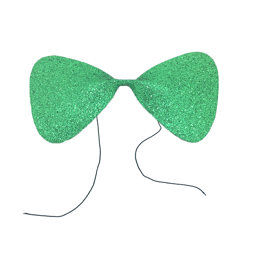 Gravata Borboleta Glitter EVA Verde Ref. 132C