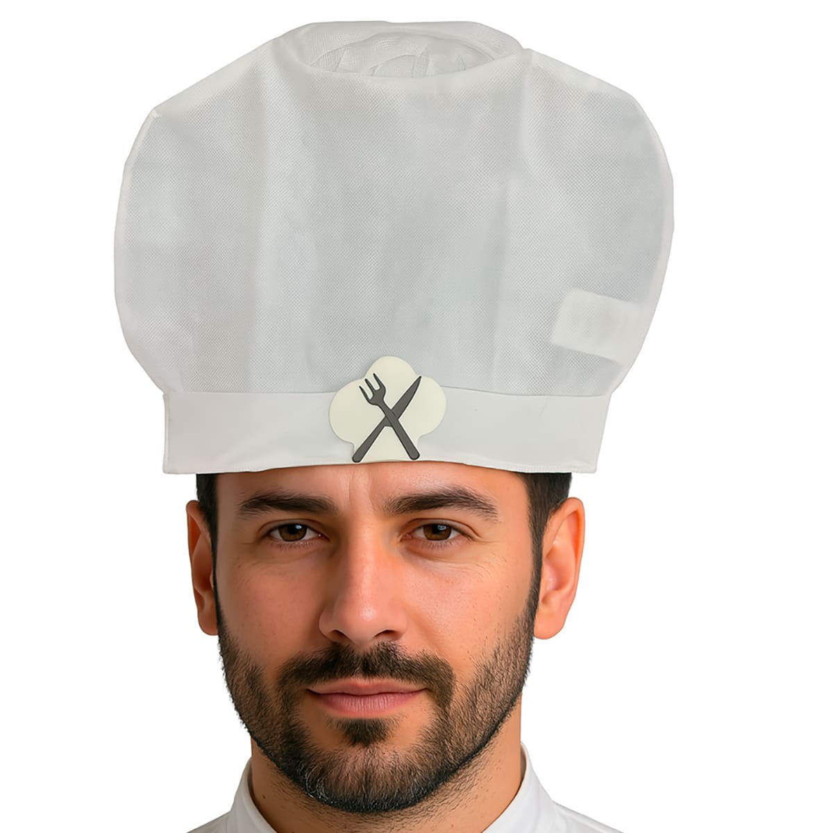 Chapéu de Cozinheiro TNT Branco Cheff de Cozinha