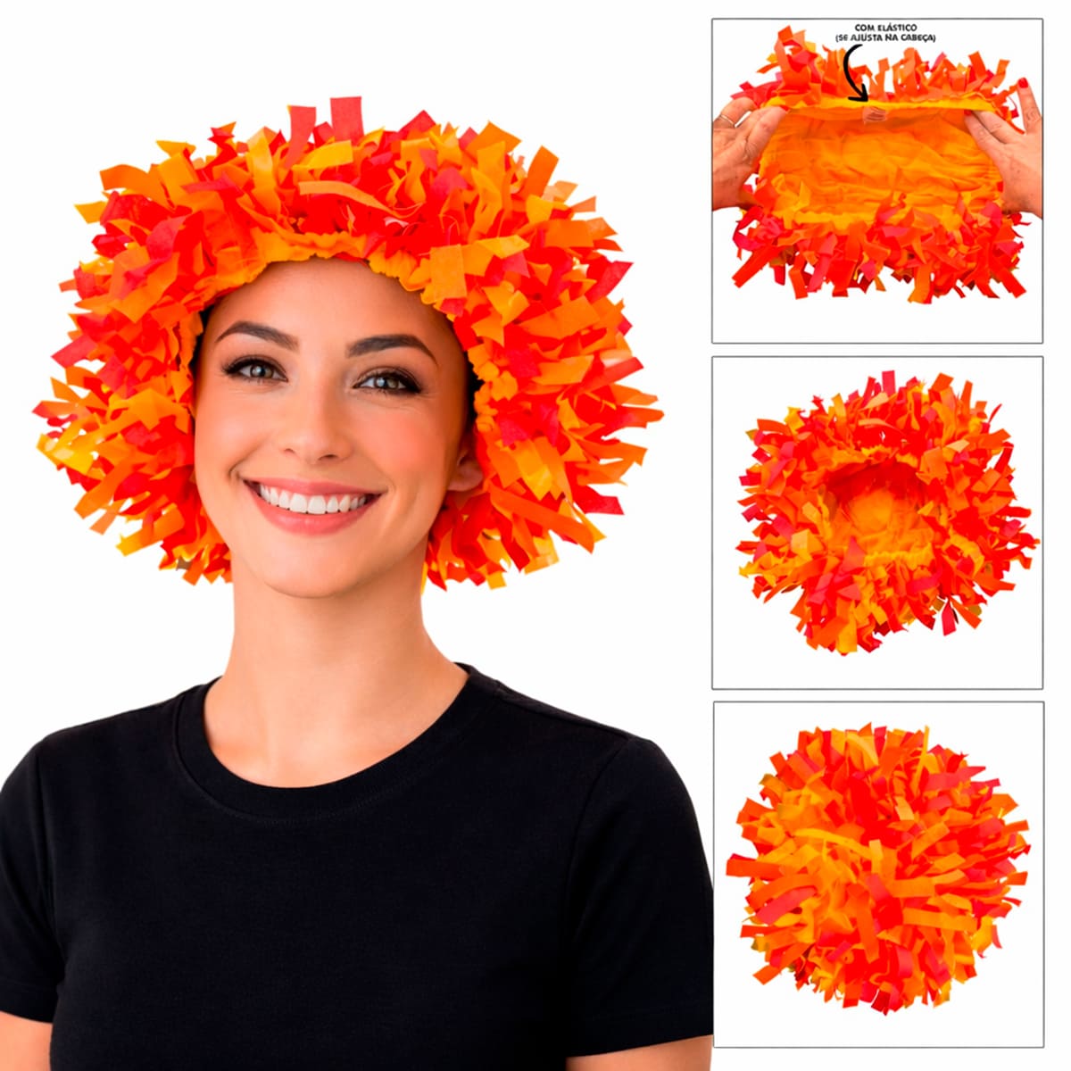 Peruca Boneca de Pano Emília TNT