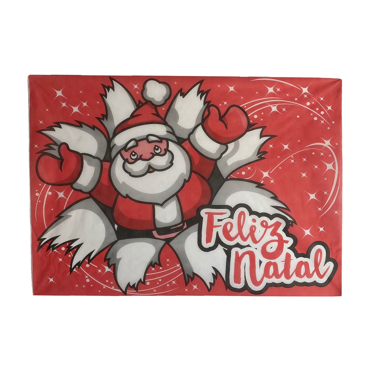 Painel TNT Estampado Feliz Natal Papai Noel