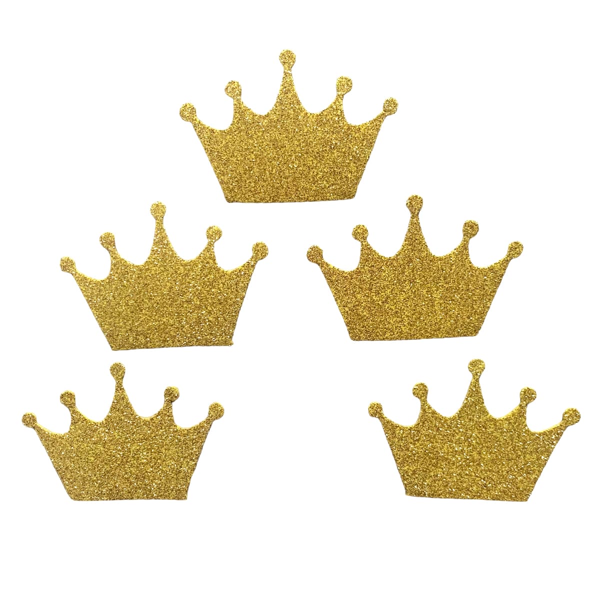 Aplique Coroa de Princesa EVA Glitter para Decoração