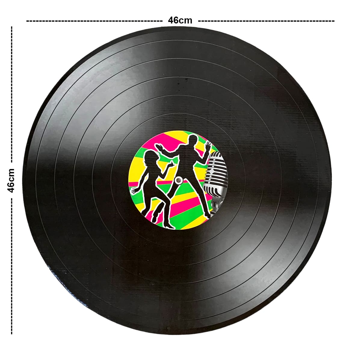 Kit Painel Decorativo Disco de Vinil Festa Retrô