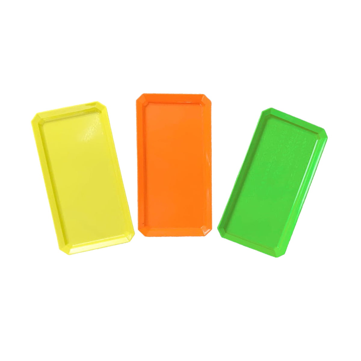 Kit 3 Bandejas Retangular 30x16 Cm Decoração Festa Neon