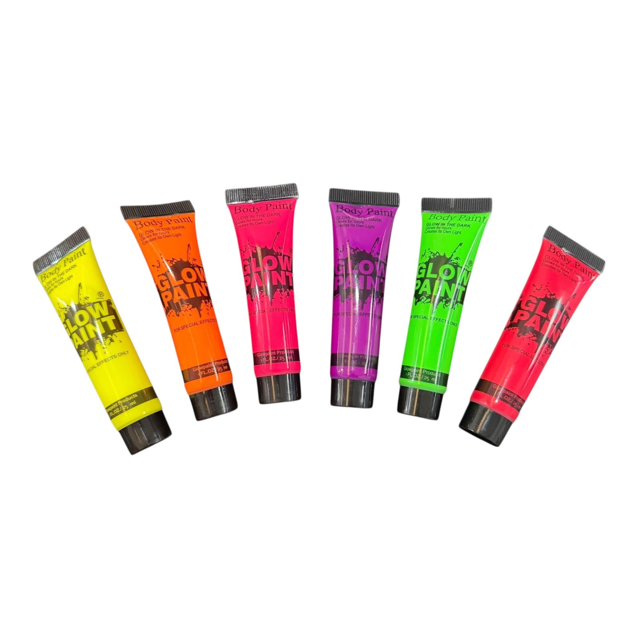 Bisnaga em Gel Tinta Neon Fluorescente Festa Neon 25 ml