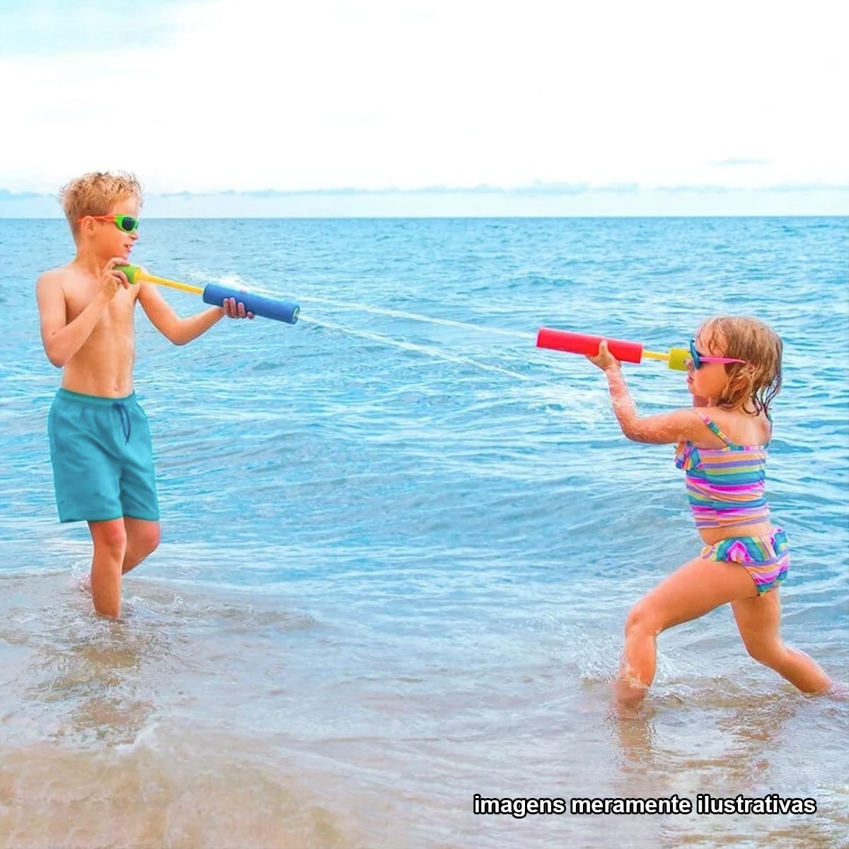 Lançador de Água Brinquedo Water Pump para Piscina Verão Férias 55 cm