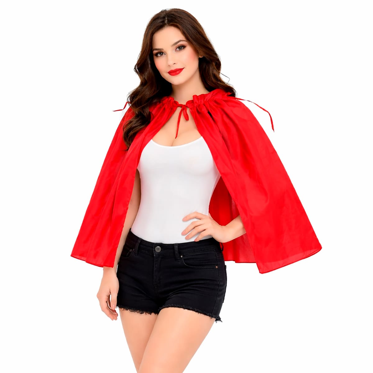 Capa Vermelha Sem Gola Para Crianças ou Adultos