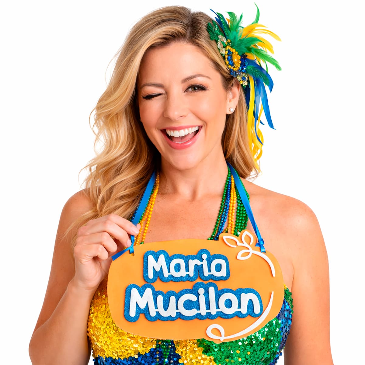 Plaquinha para Fantasia Maria Mucilon