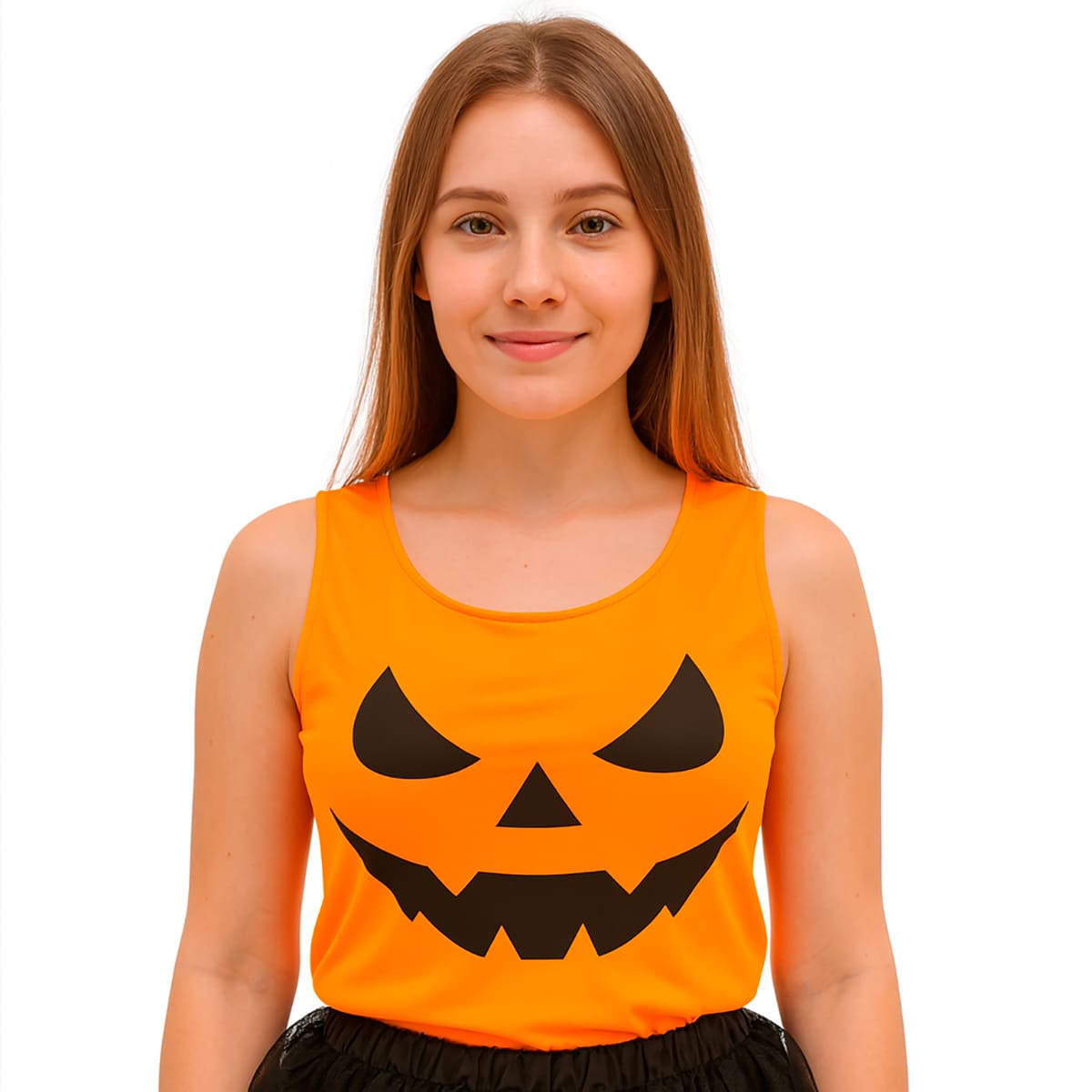 Regata Abóbora Laranja Halloween Adulto