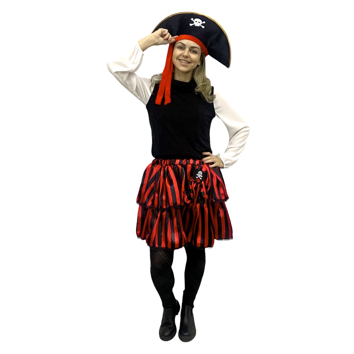 Compre Conjunto de fantasia de pirata de luxo para Halloween