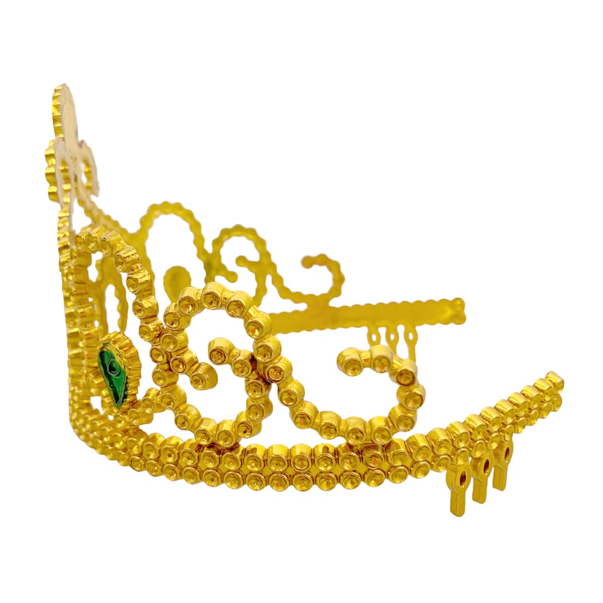 Coroa Dourada de Princesa Acessório para Fantasia