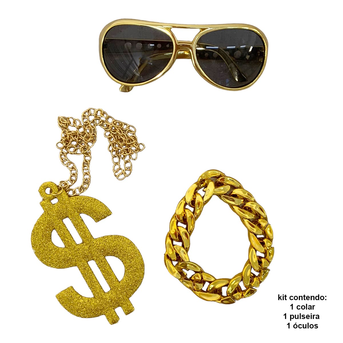 Collana Con Il Grande Simbolo Di Dollaro Illustrazione Vettoriale - Foto 5