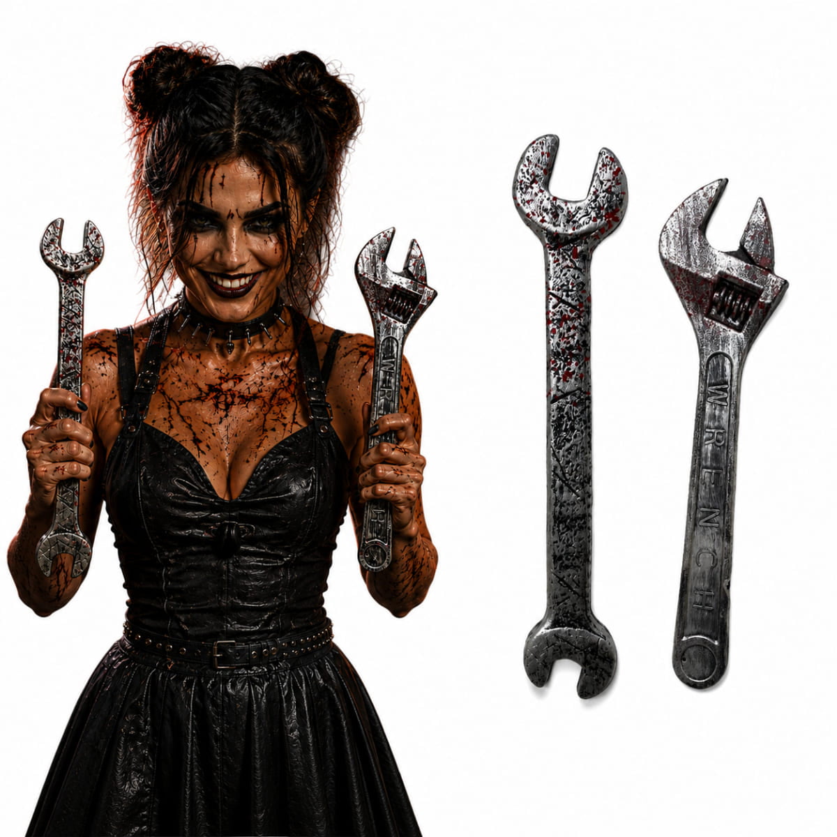 Kit 2 Ferramentas de Plástico para Fantasia Halloween