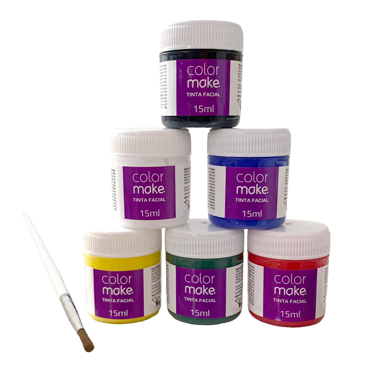 Kit Tinta Facial Líquida Maquiagem Artística.
