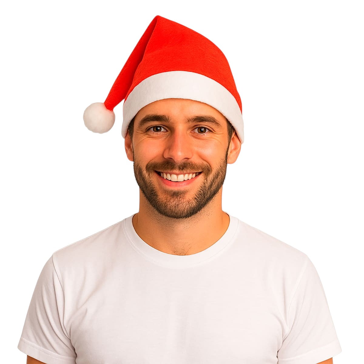 Gorro de Natal Papai Noel Mamãe Noel Feltro Unissex