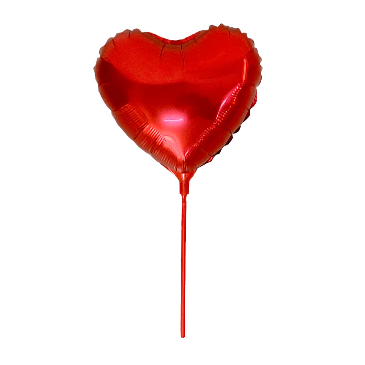 Balão Metalizado Decorativo Coração Vermelho 9"