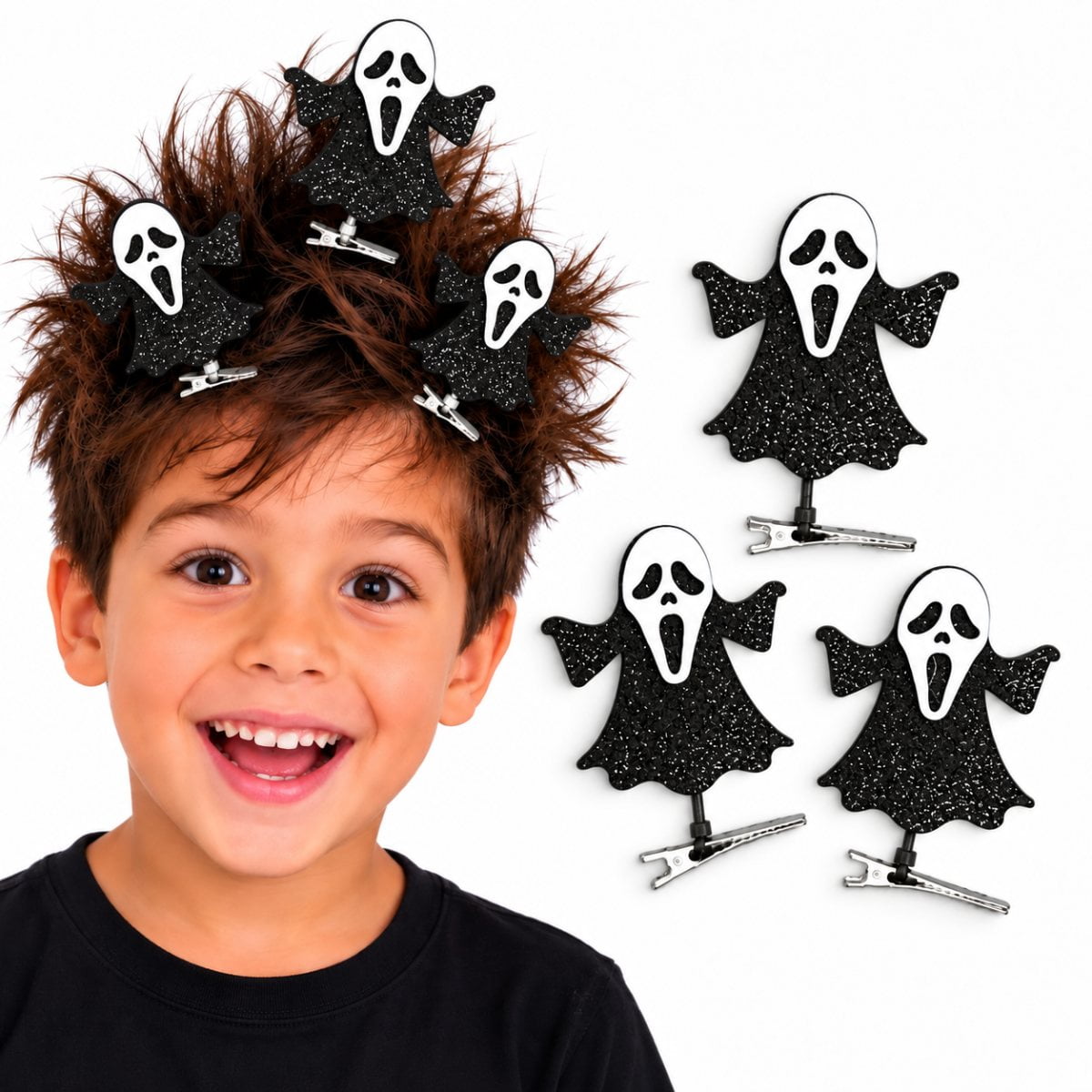 Aplique Fantasma Panico Halloween Cabelo Maluco - 3 unidades