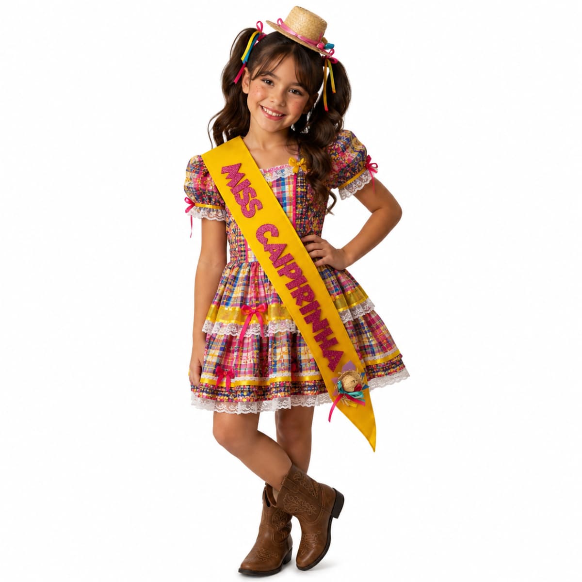 Faixa de Miss Caipirinha Acessório Quadrilha Festa Junina