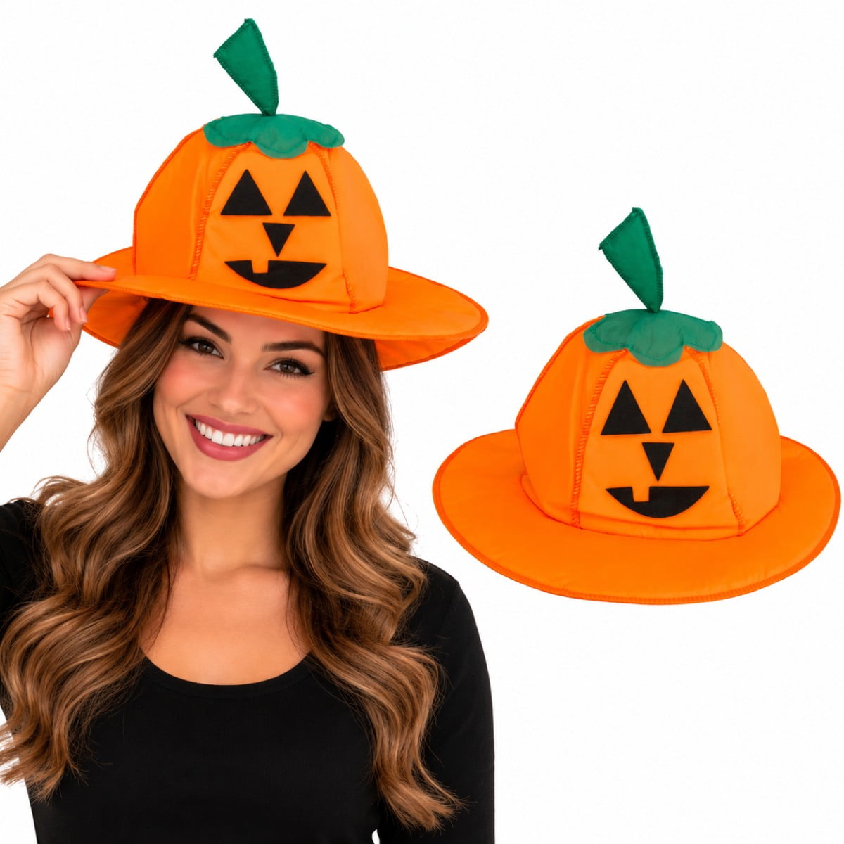 Chapéu Divertido Acessório Abóbora Halloween