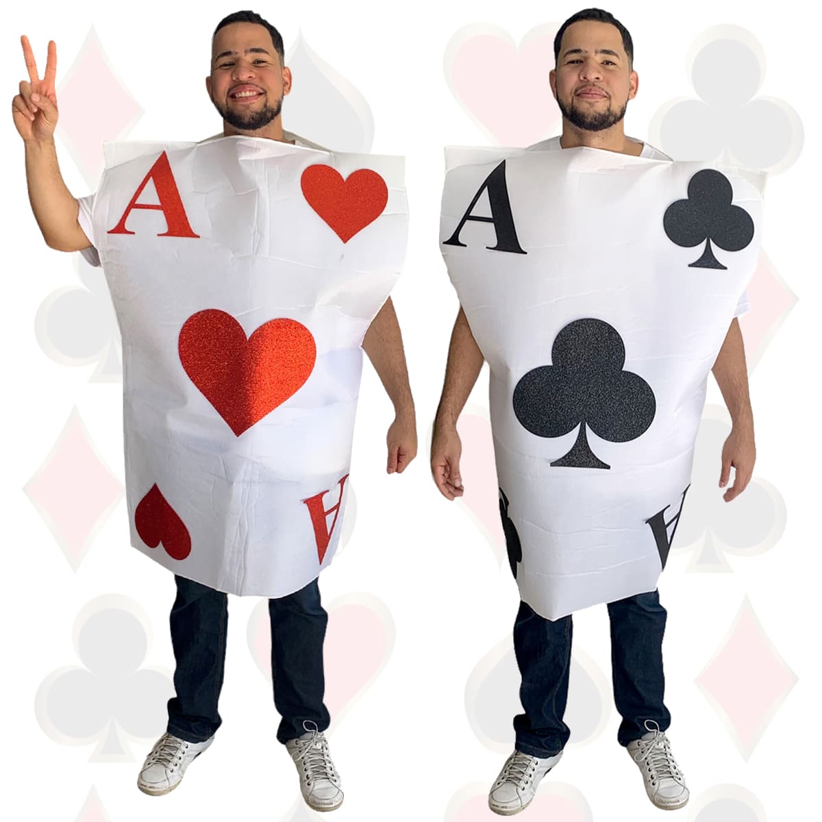 Fantasia Adulto Divertida Carta de Baralho Poker Cosplay