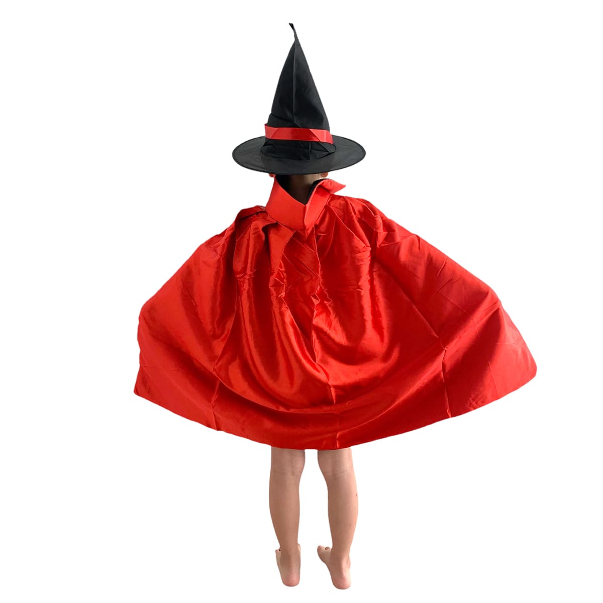 Kit Fantasia Halloween Infantil Bruxa (Vestido + Capa).