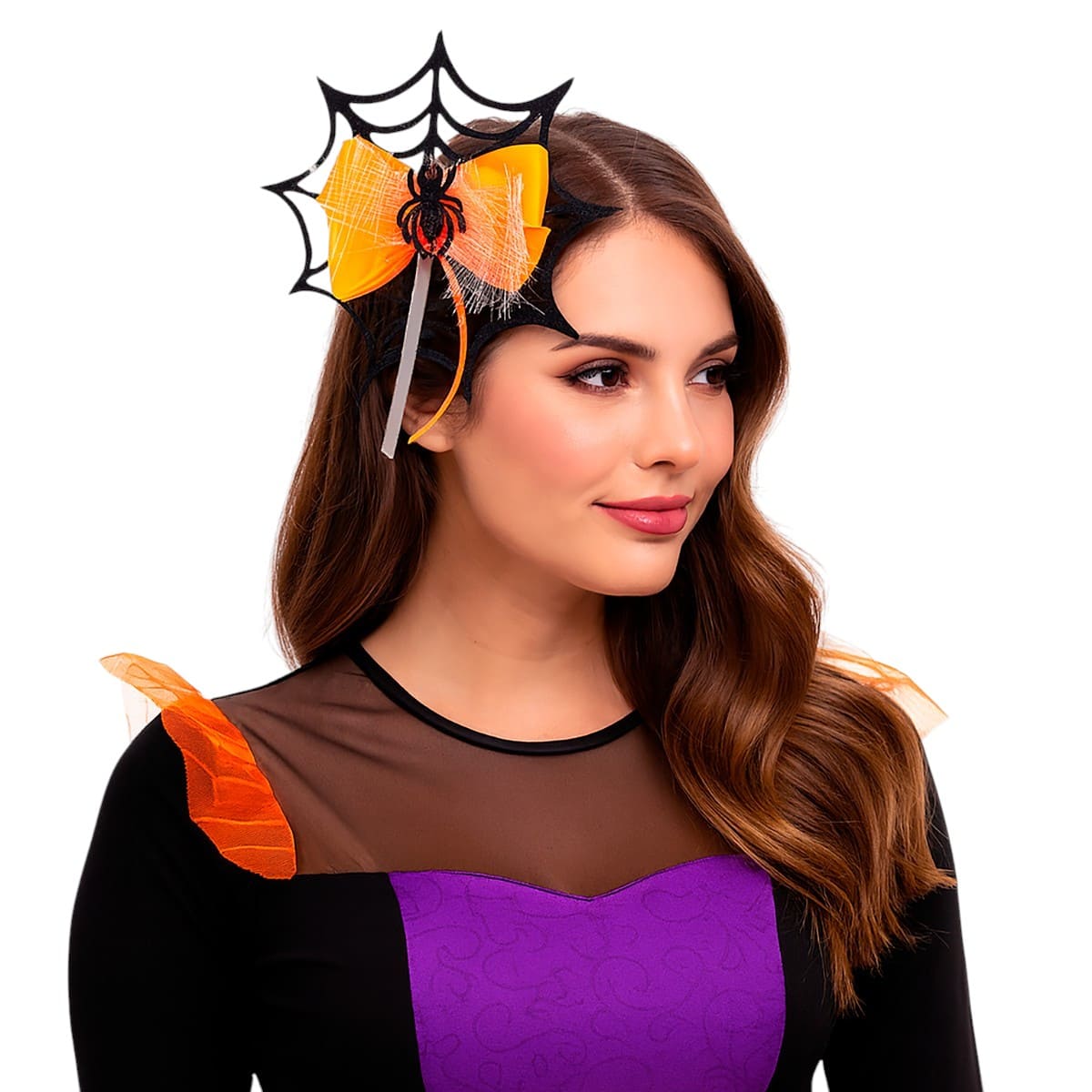 Laço Halloween Teia de Aranha