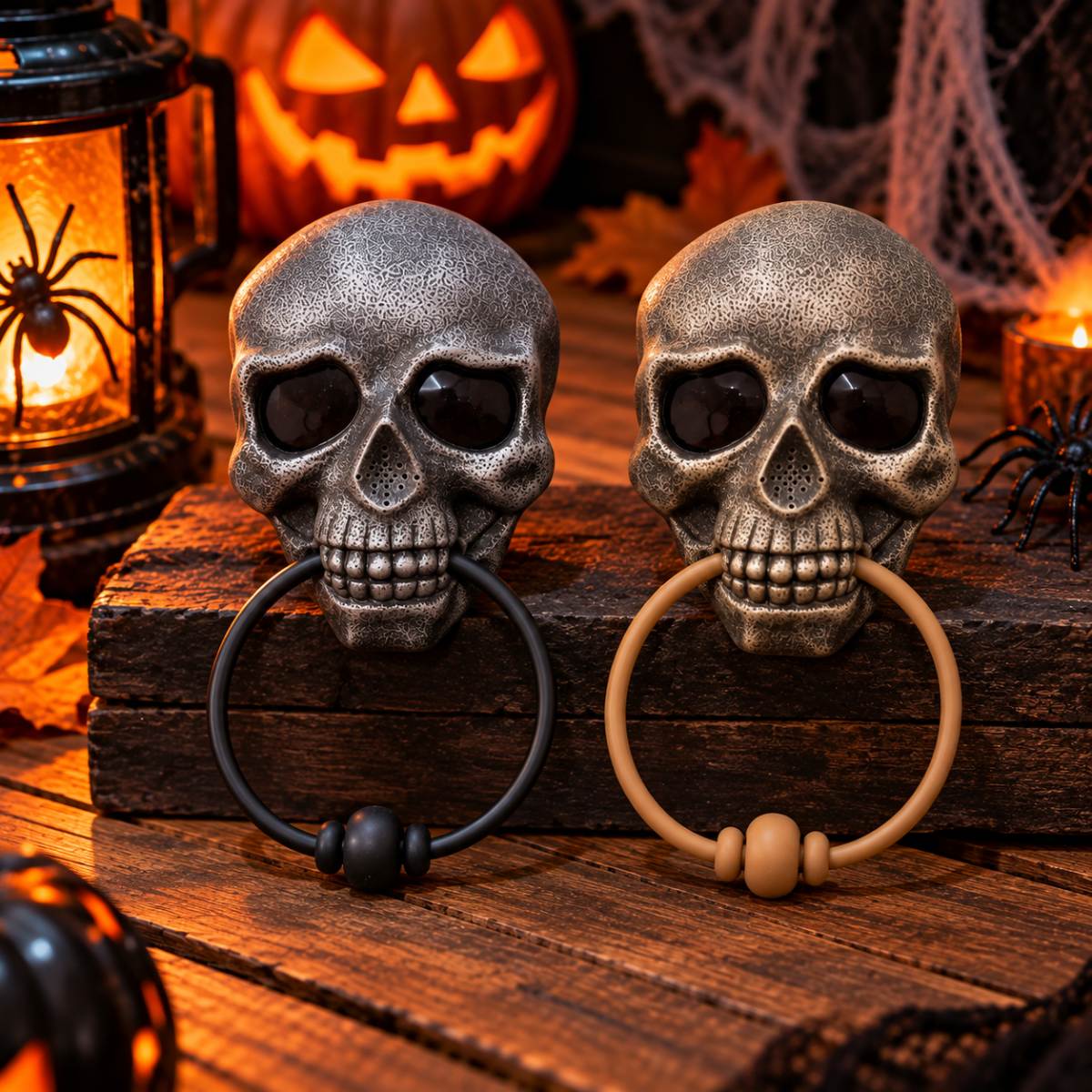 Enfeite de Porta Caveira Skull Door Knocker Escolha a Cor