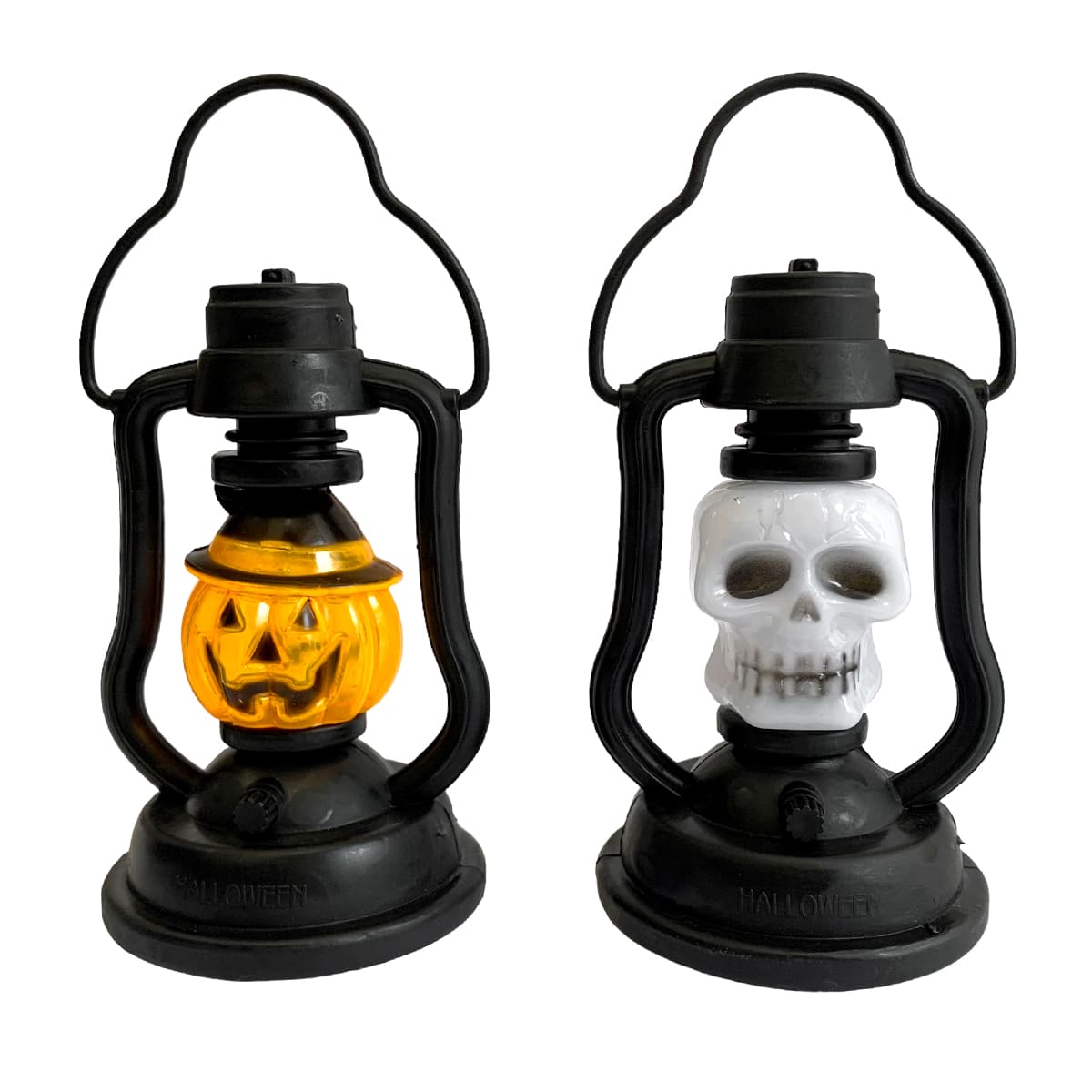 Mini Lampião Luminária de Halloween com Led