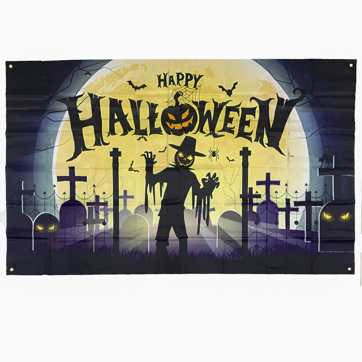 Painel Cenário Decorativo de Tecido Happy Halloween