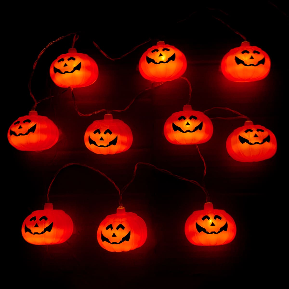 Varal Decorativo Com Led Abóbora Halloween 3147