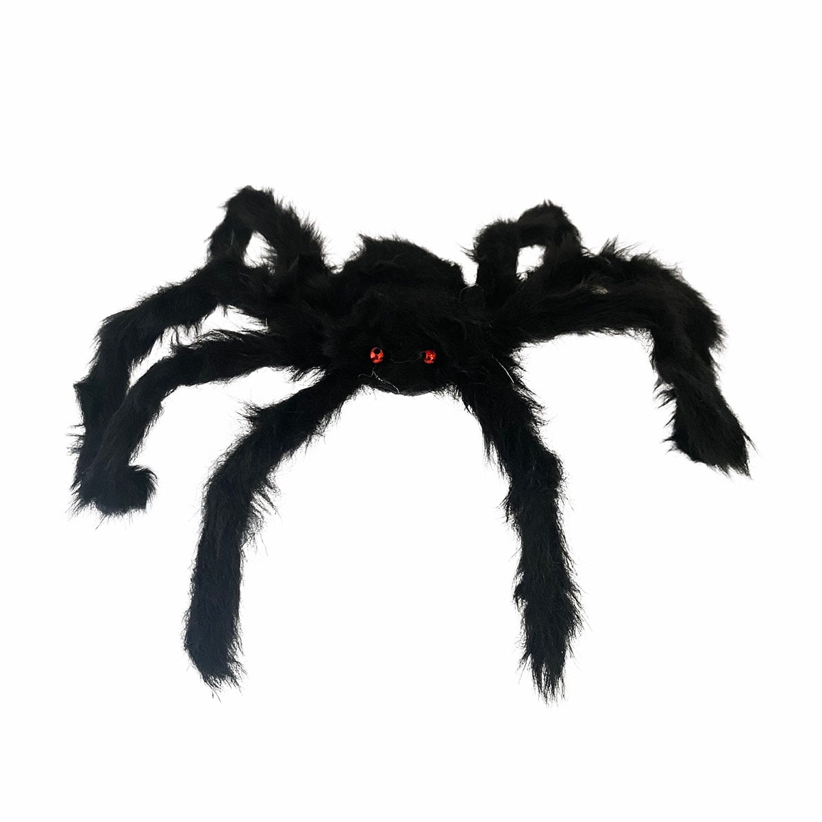 Aranha Peluda Preta 50 cm Decoração Halloween