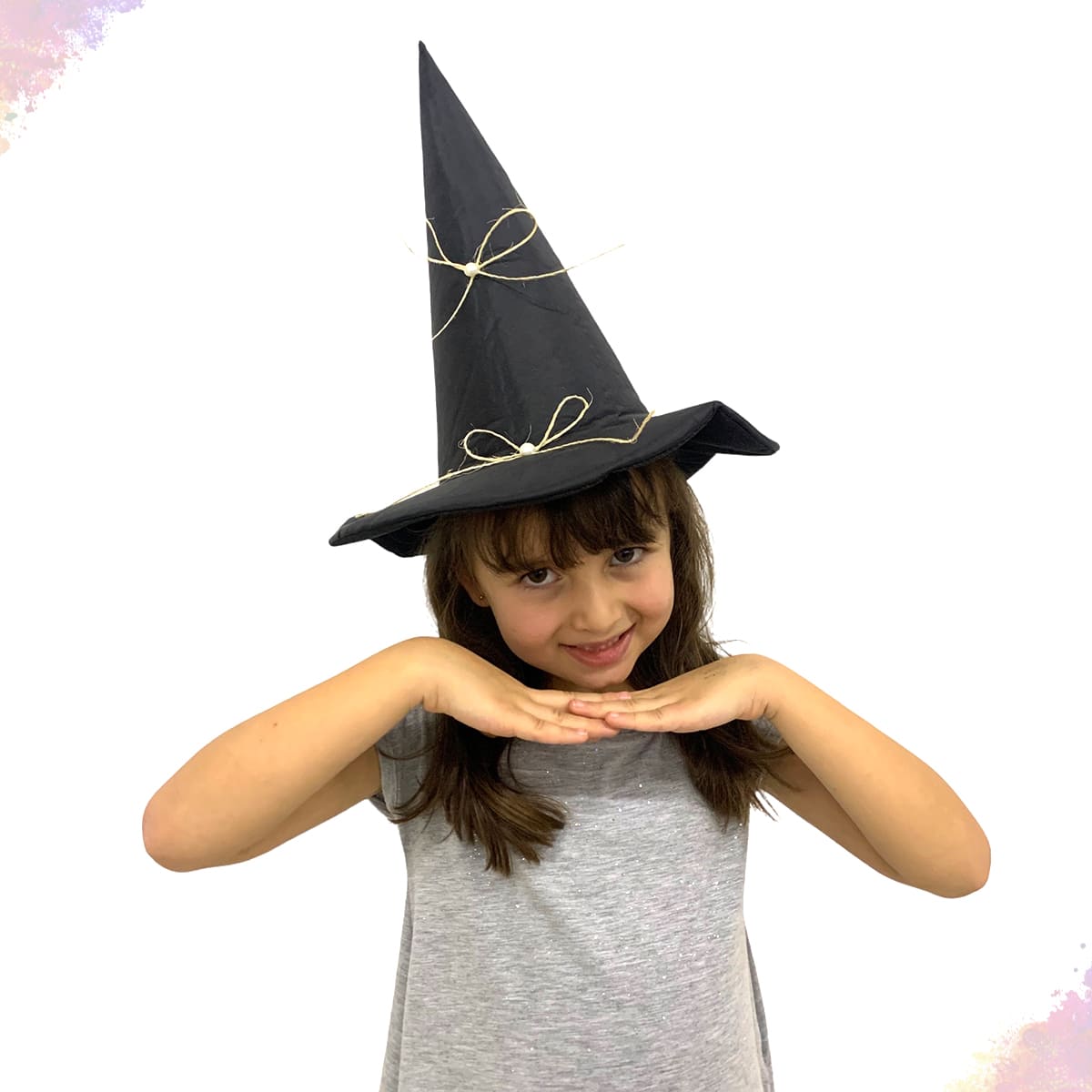 Chapéu de Bruxa Lacinhos Infantil.