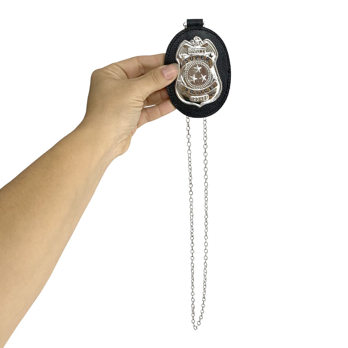 Distintivo Policial Delegado Detetive Fantasia Luxo