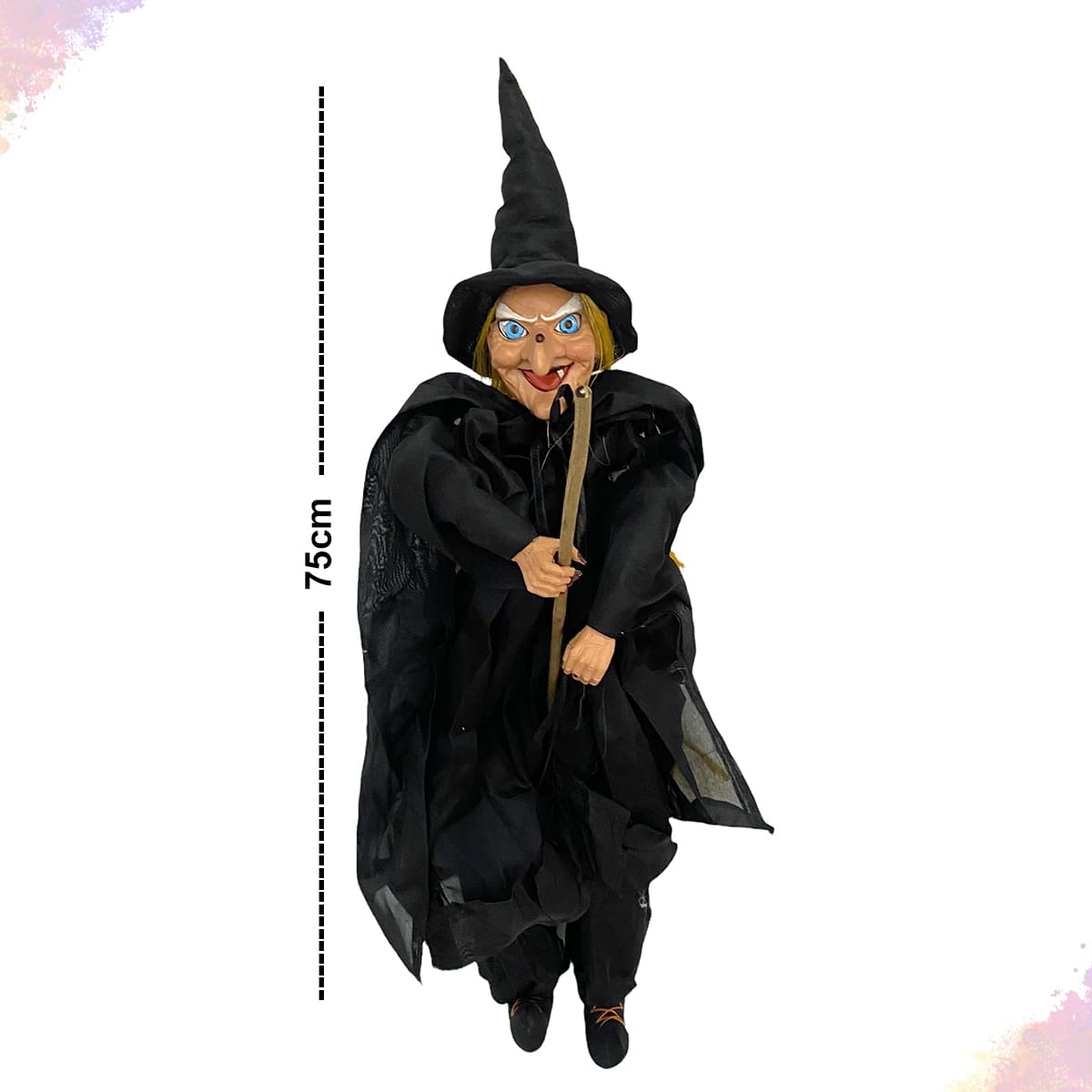 bruxa Halloween,Decorações bruxas assustadoras ao ar livre com chapéu  ajustável e mãos, Decorações Halloween ao ar livre, decorações assustadoras  Halloween Bairong