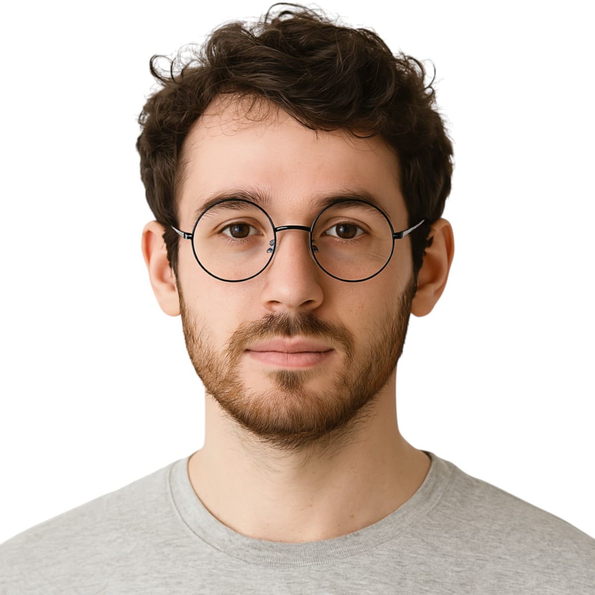 Óculos Redondo Preto Importado Vovozinha Papai Noel Bruxo