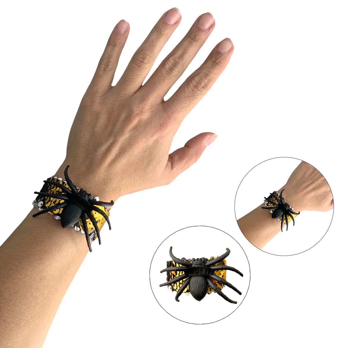 Pulseira Bate Enrola Aranha Halloween