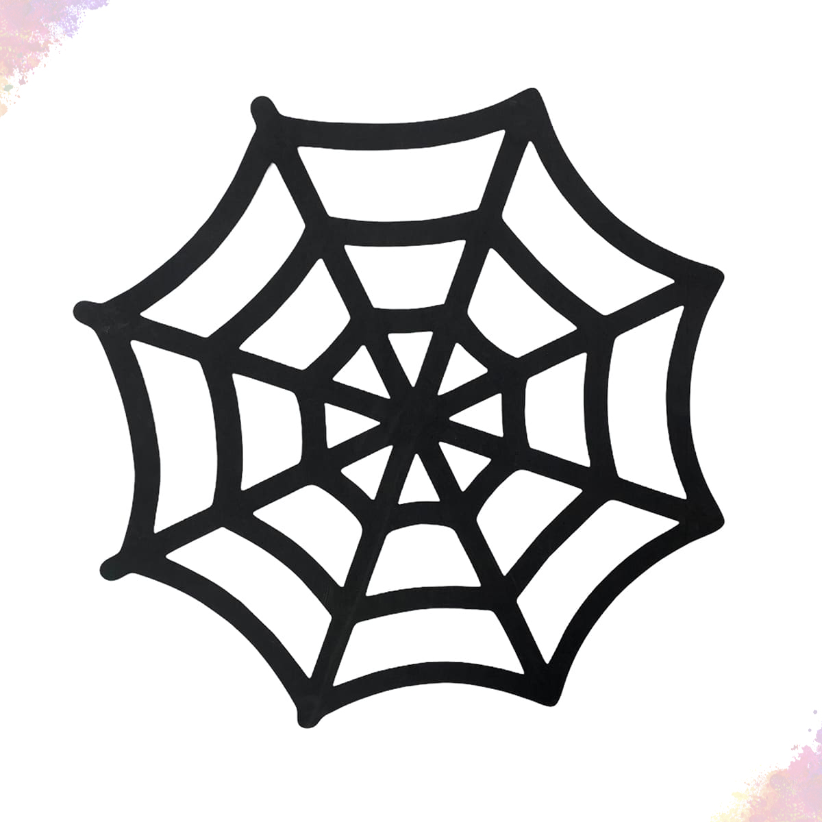 desenho de aranha de halloween com desenho de teia de aranha