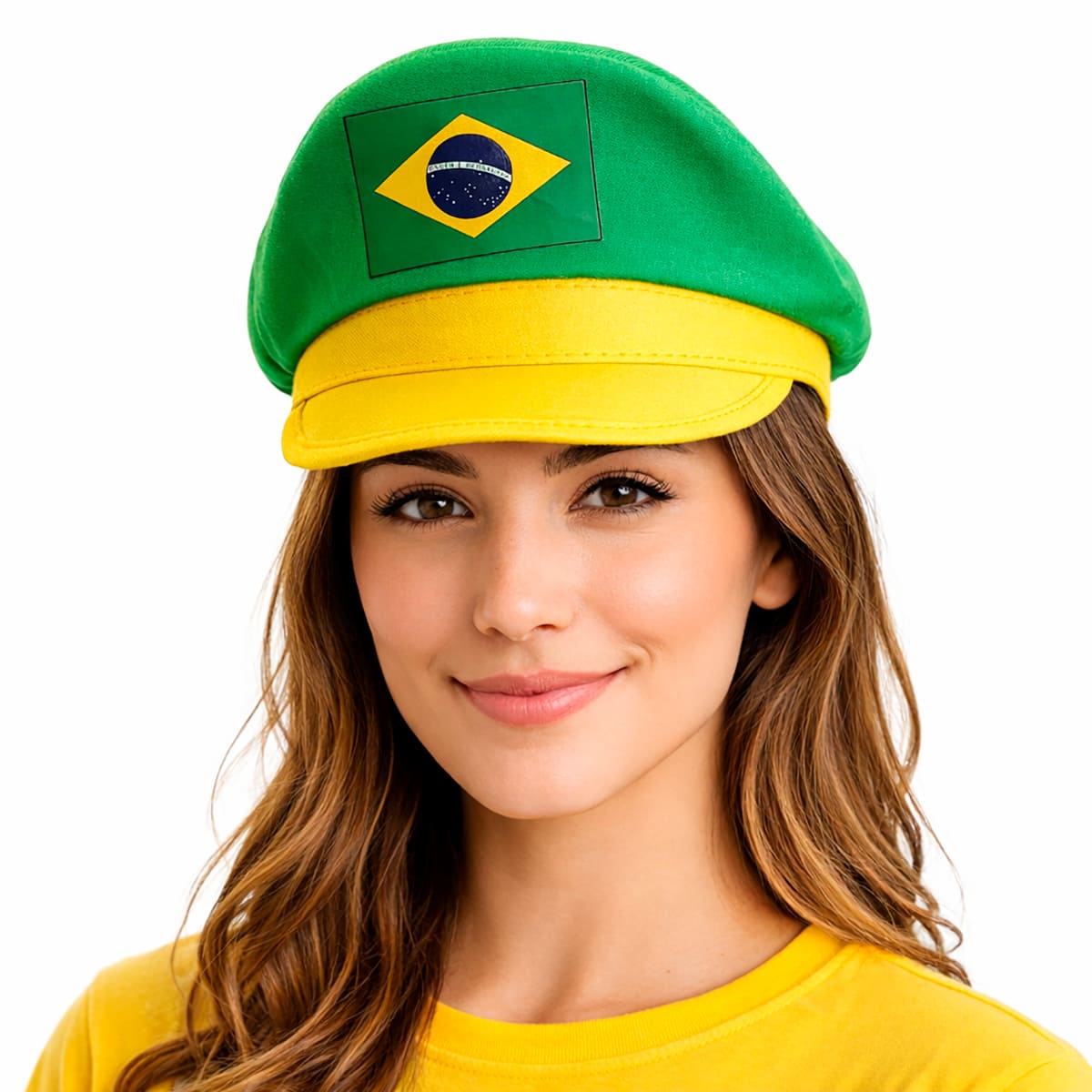 Quepe Especial Brasil Verde e Amarelo