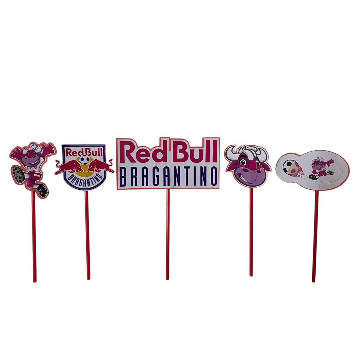 Topo de Bolo Red Bull Bragantino