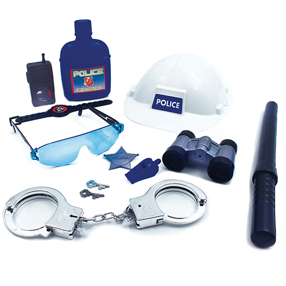 Kit Policial Infantil Completo 12 peças