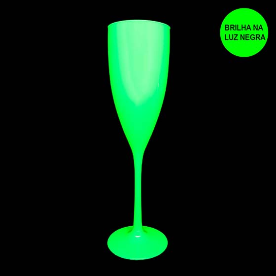 Taça Champagne 180 ml Verde Neon