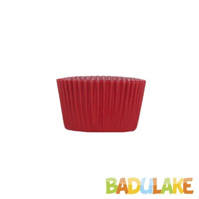 Forminha Cupcake Liso Vermelho - 45 unidades