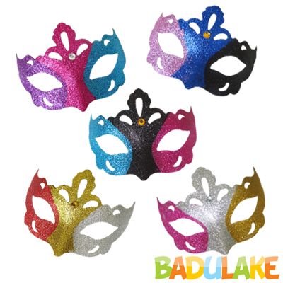 Máscara Carnaval Glitter 3 Cores