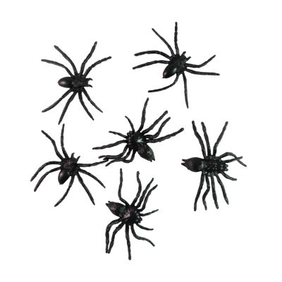 Mini Aranhas Pretas - 6 unidades