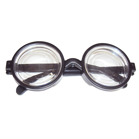 Óculos Fundo de Garrafa Fantasia Estilo Nerd Intelectual (Cegueta)
