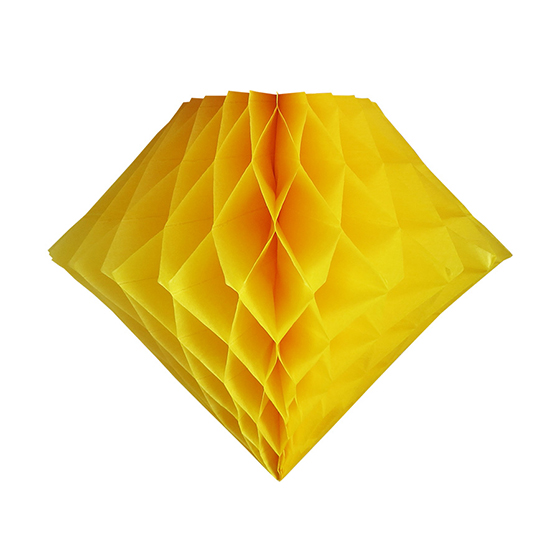 Balão Sanfonado de Origame Amarelo