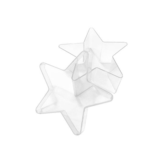 Caixinha Estrela Acrílica 7x7 cm - 10 unidades