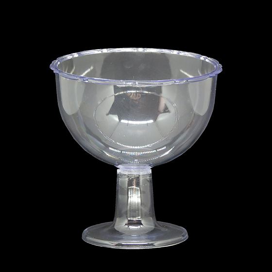 Taça Inclinada Pequena Transparente 420 ml