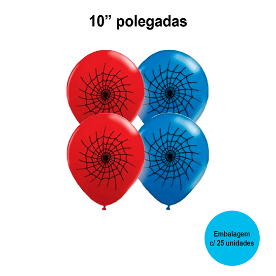 Balão Balloontech Teia de Aranha 10'' Polegadas - 25 unidades